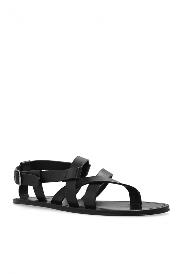 サンダル・ミュール SAINT LAURENT NU PIEDS 05 SANDALS IN PATENT LEATHER SAINT LAURENT Nu Pieds 05 patent leather sandal – Uberchique
